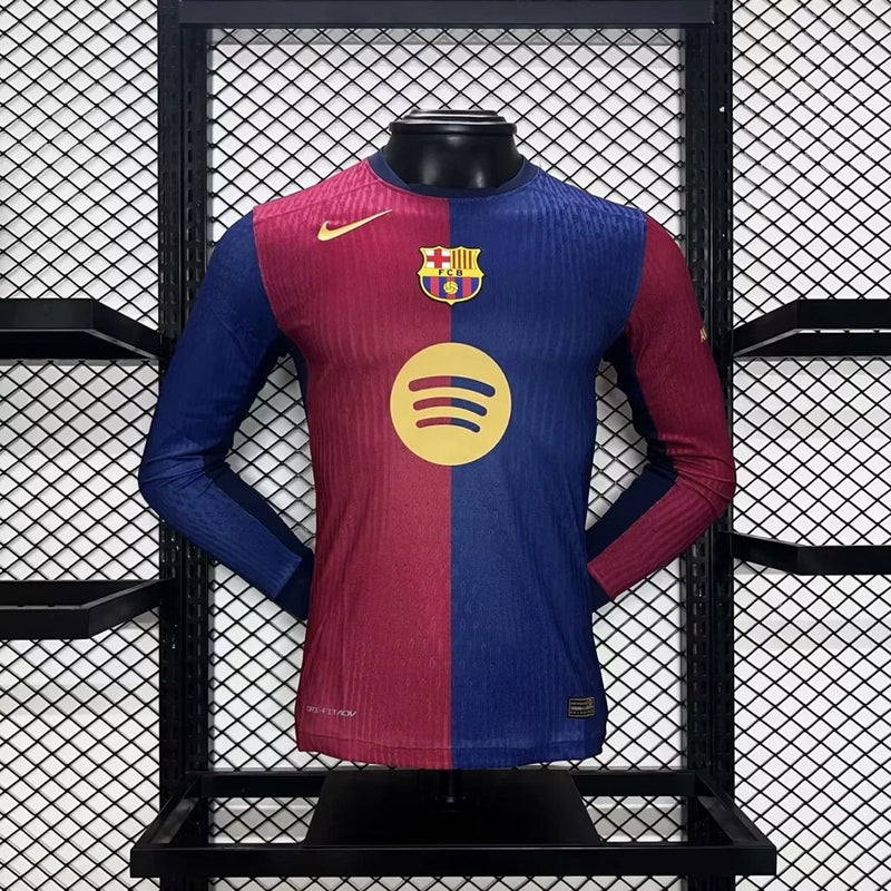 Camisa Manga Longa Barcelona 24/25 1 uniforme