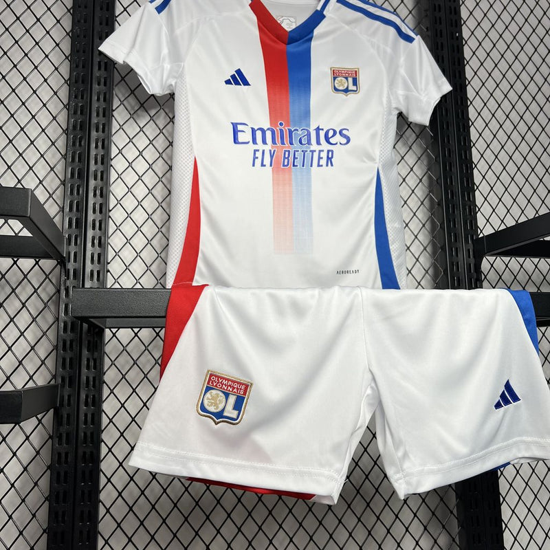 Kit infantil Olympique Lyonnais 24/25 1 uniforme