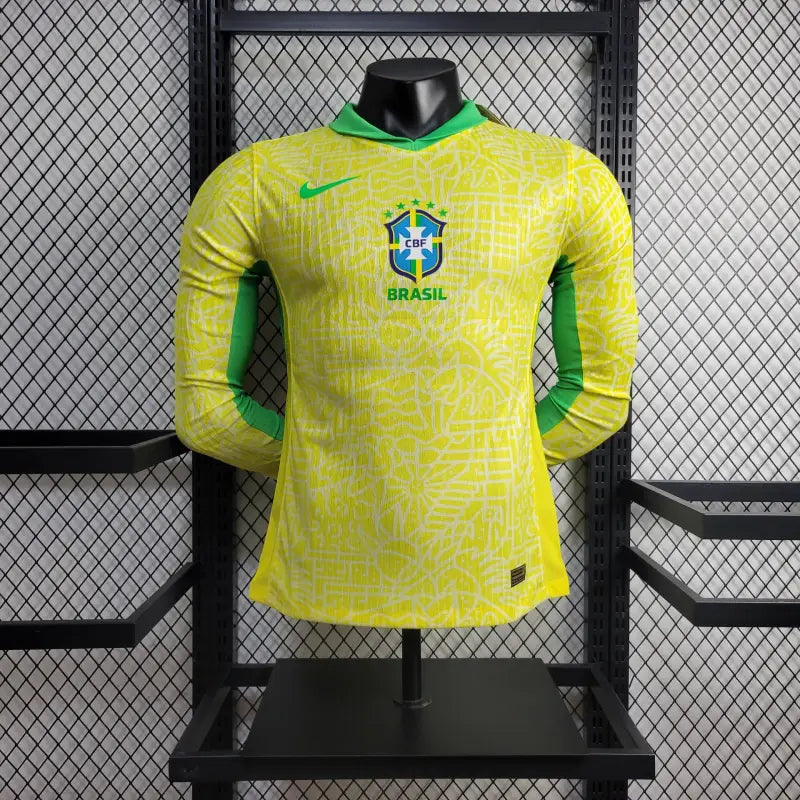 Camisa Manga Longa Brasil 24/25 1 uniforme (Jogador)