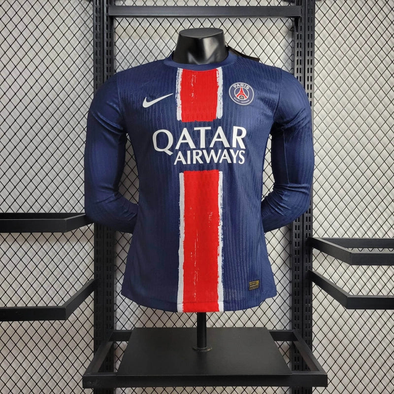 Camisa Manga Longa PSG 24/25 1 uniforme (Jogador)