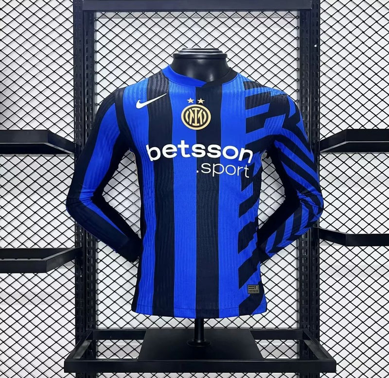 Camisa Manga Longa Inter de Milão 24/25 1 uniforme