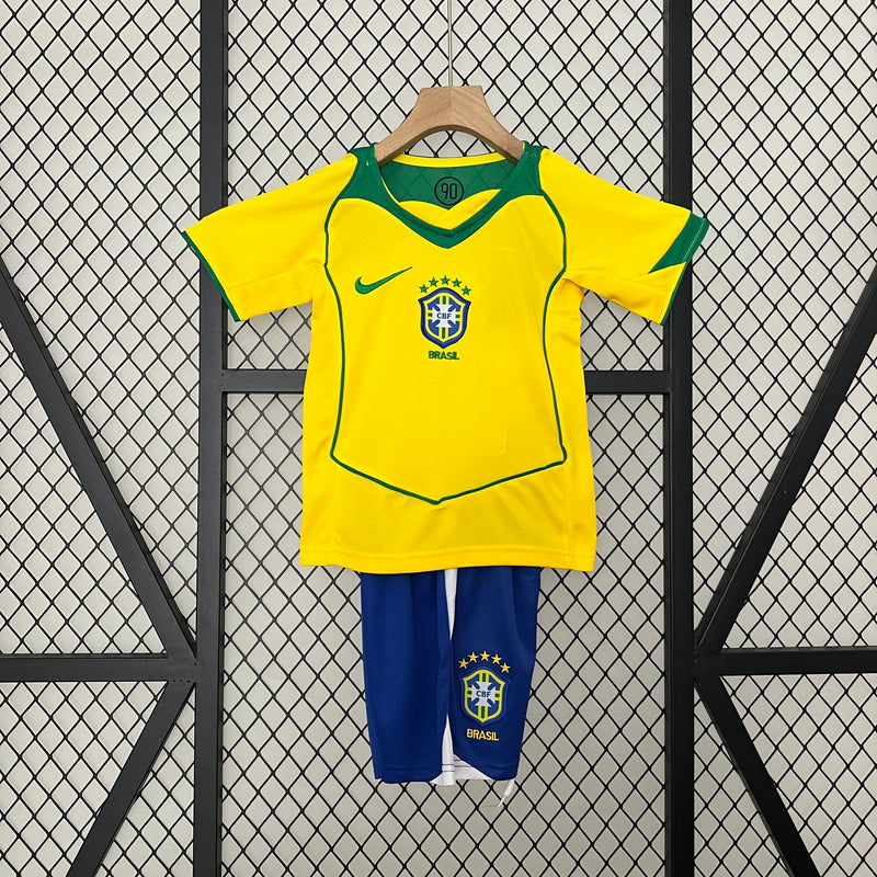 Kit infantil Brasil Retrô 2002 1 uniforme