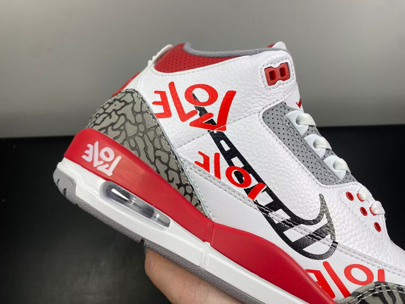 Air Jordan 3 OG “Fire Red”DIY Love