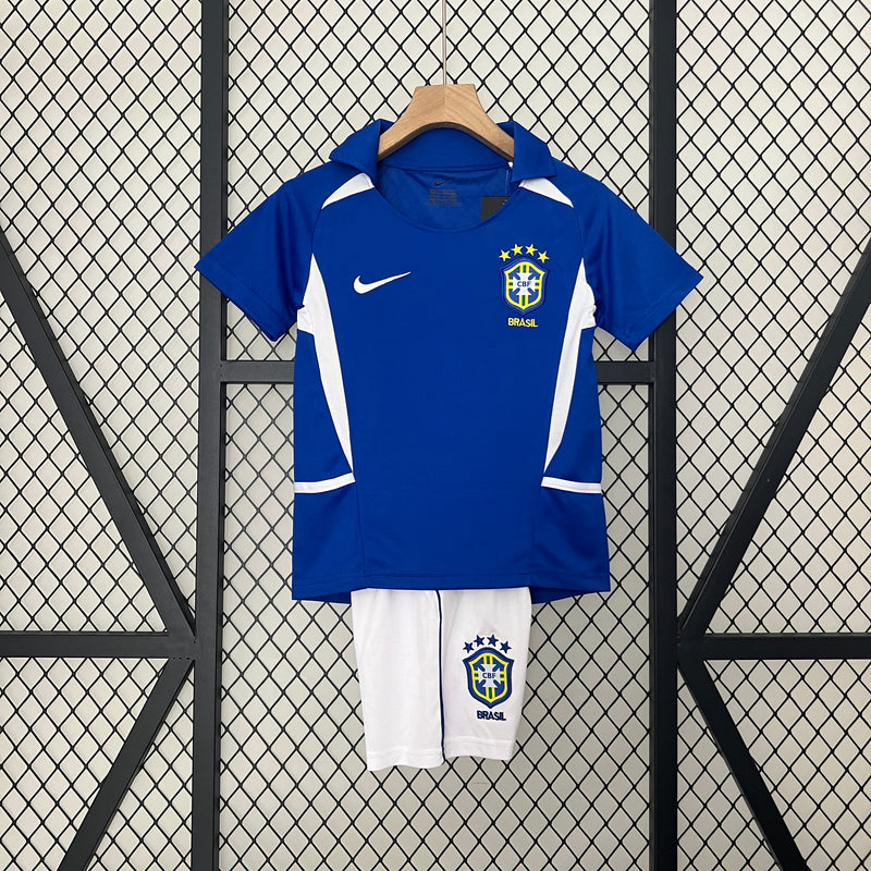 Kit infantil Brasil Retrô 2002 2 uniforme