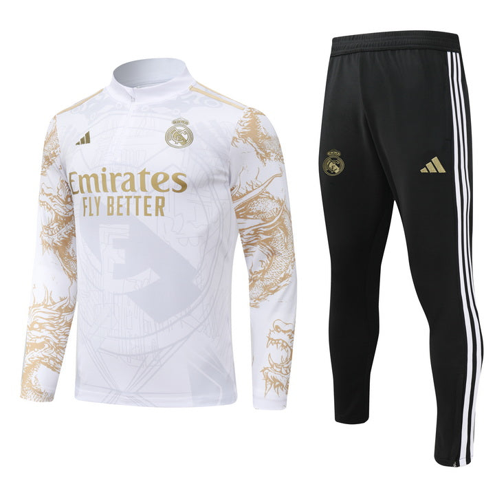 Conjunto Real Madrid Meio Zíper