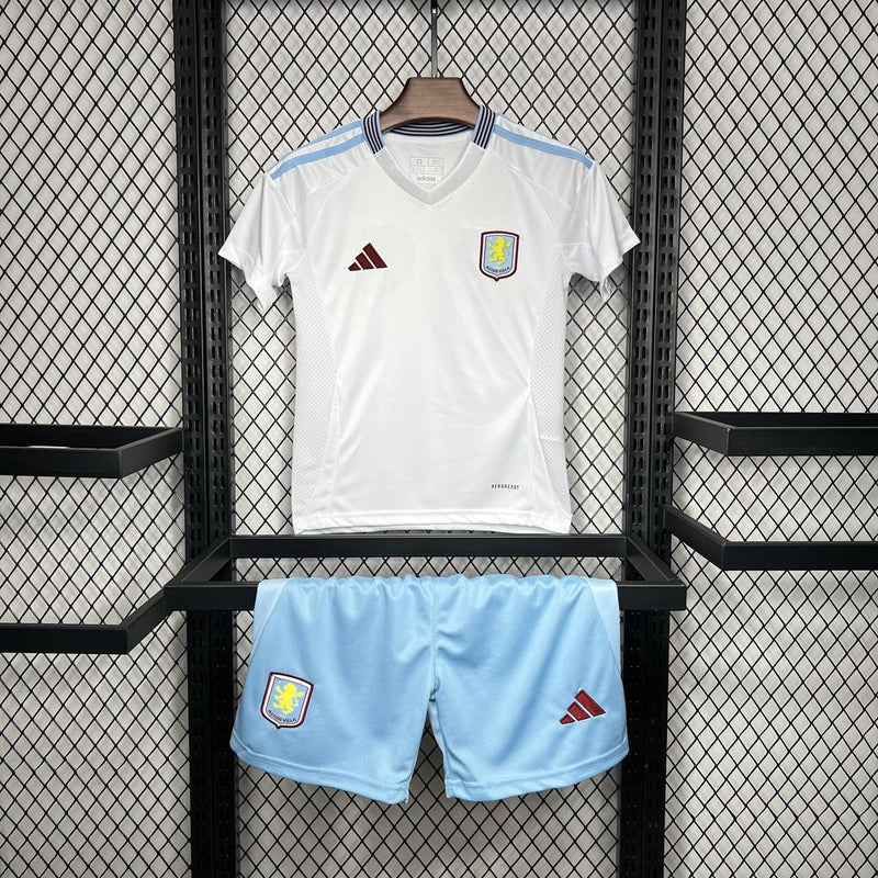 Kit infantil Aston Villa 24/25 2 uniforme