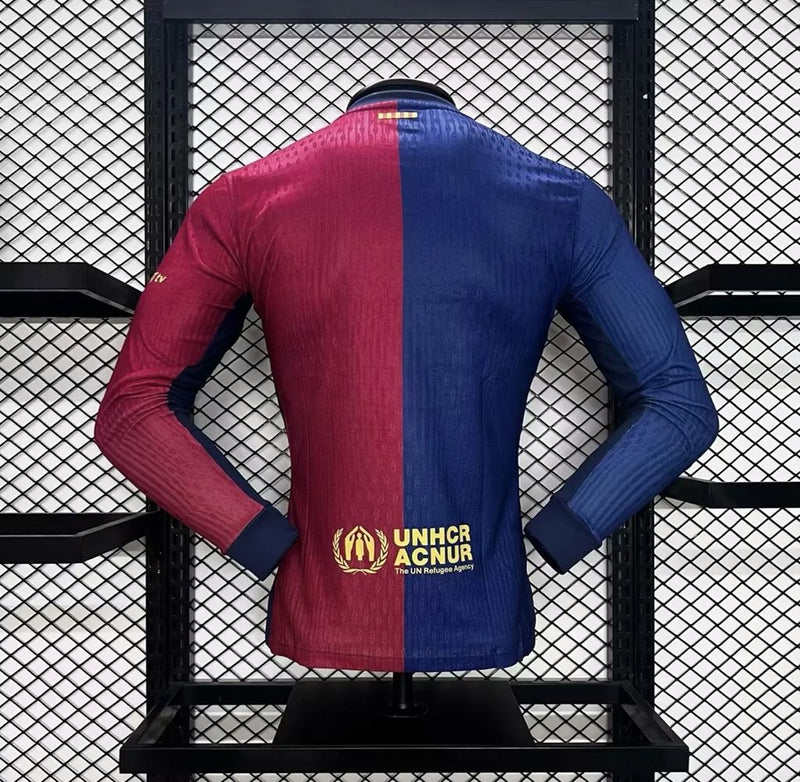 Camisa Manga Longa Barcelona 24/25 1 uniforme