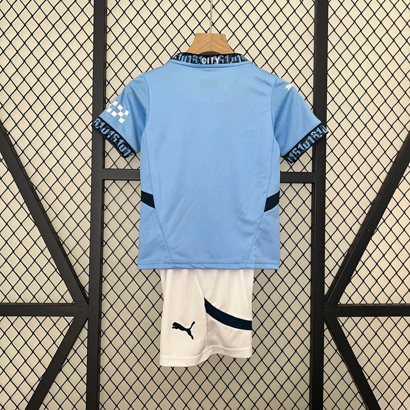 Kit infantil Manchester city 24/25 1 uniforme