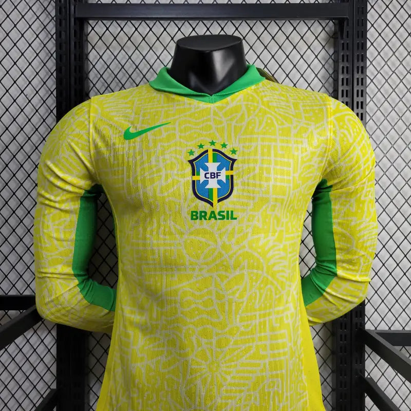 Camisa Manga Longa Brasil 24/25 1 uniforme (Jogador)