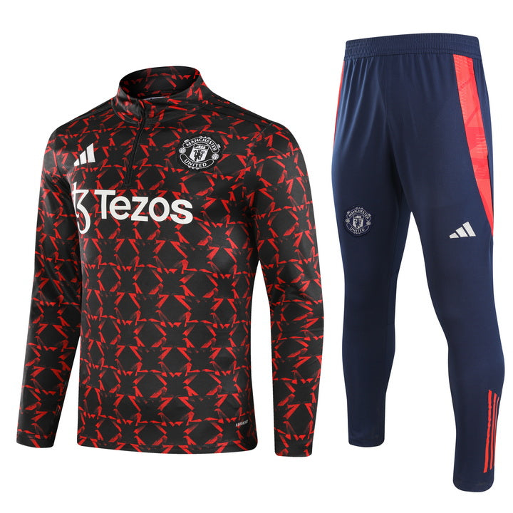 Conjunto Manchester United Meio Zíper